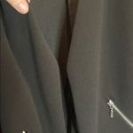 Maurice's  Women’s Black Blazer Open Front Zipper Pockets 3/4 Sleeves Size Large Photo 5