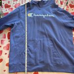 Champion Blue Powerblend Hoodie Women’s Size XL Photo 6