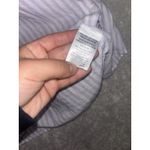 Lola River Womens Linen Top Xs Purple White Striped Tencel Button Down‎ Shirt Photo 6