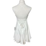 Lulus NWT  Women's Perfected Sweetness White Pleated Tiered Mini Dress Size XL Photo 5