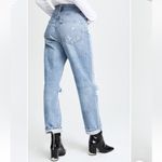 AGOLDE  90s Mid Rise Straight Fit Jeans 24 Broken Knee Casual Denim Photo 4