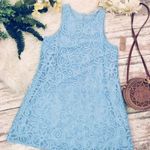 Daniel Cremieux Cremieux Retro Floral Appliqué 60’s Wendy’s Blue Dress Photo 2