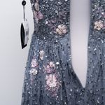 Adrianna Papell  Beaded Mesh Shirred Gown Photo 12