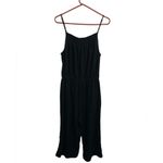 Old Navy Linen Blend Jumper Black Spaghetti Strap Relaxed fit wide leg Large Photo 4