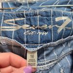 Seven7  Striped Tie Belt Waist Wide Leg Jeans Photo 9