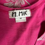 Vintage 90s Floral Cotton Maxi Dress Medium Pink Short Sleeve Scoop Neck Photo 6