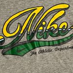 Nike Womens medium  slim fit short sleeve shirt-gray/yellow/green Photo 1