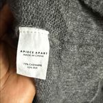 Apiece Apart  SOFTEST TISSUE WEIGHT CASHMERE SILK CARDIGAN IN CHARCOAL MEDIUM Photo 8