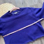 Aritzia  TNA cozy fleece perfect cropped sweatshirt‎ Crewneck purple Photo 4