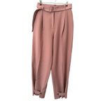 FRANKIE‎ SHOP Elvira Belted Suit Pants Dusty Pink Sz Medium Photo 2