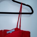 Antonio Melani New  Chili Red Marcie Bodycon Linen Blend Midi Dress Size 10 Photo 3