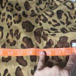 CHAPS XL Leopard Print Button Front Cotton Blouse Long Sleeve Safari Shirt Photo 6