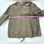 Valerie Stevens  Olive Utility Jacket w zipper size 6 Photo 8