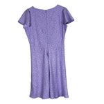 Levi's Levi’s Skylar Floral Mini Dress Size L Pastel Purple Flutter Sleeve Cottagecore Photo 3