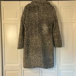 Lucky Brand  Grey Teddy Sherpa faux fur Long Peacoat jacket M Photo 5
