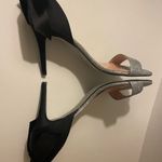 J.Crew D’Orsay Women Black Satin Bow Silver Glitter Stiletto Heels NWOT -8 Photo 6