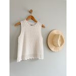 J.Crew  Factory | NWT | Crochet sweater-tank in White | Sz S Photo 1