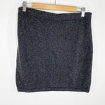 J.Jill Women Silk Cotton Knit Skirt Size SP Black Speckled Sweater Office Career Gray Photo 1