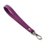 Purple and Silver Accessories Wrist Strap Bag Strap 20CM PU Leather Handles. Photo 0