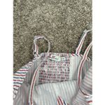 Vineyard Vines Seersucker Romper 00 Preppy Tie Front Cotton Fourth of July White Photo 4