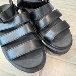 Dr. Martens Blair Leather Gladiator Platform Sandals in Black Summer Docs Size 8 Photo 2