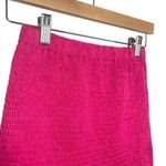 O. Vianca Women’s Shirred Smocked Ruffle Mini Skirt in Pink One Size Photo 5