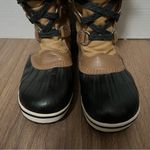 Sorel Tofino II Size 5 Waterproof Winter Snow Boots Faux Fur Tan Black apres Photo 3