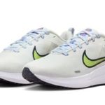 Nike  Downshifter 12 Running Sneakers (Sz 7) Summit White/ Lime Blast NIB Photo 0