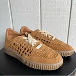 Free People NWOB Wimberly Woven Suede Leather Sneakers Tan Women’s Size 8.5 Photo 3