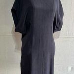Balenciaga  Silk Mini Shift Dress Black 38 Photo 0