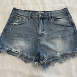 KanCan‎ Ultra High Rise Denim Shorts Size 29 Blue Photo 0