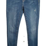 Miss Me Miss‎ Me Skinny Jeans Womens Sz 28 Medium Wash Thick Stitch Studed Bling JP61035 Photo 0