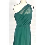 Birdy Grey  Kira Dress‎ Chiffon Emerald Size XXL Bridesmaids Prom One Shoulder Photo 4