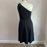 Banana Republic  Womens One Shoulder Ponte Fit and Flare Dress Size 6 Photo 7