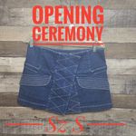 Opening Ceremony asymmetrical mini denim skirt sz S RARE!! Photo 1
