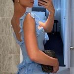 House Of CB  'Ariela' Soft Blue Ruffle Maxi Dress NWOT size XS‎ Photo 1