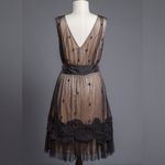 Yoana Baraschi  Black and Tan Sheer Lace Robe Photo 1