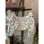 Tanya Taylor Floral Alondra Top White Womens Size 4 Photo 8