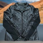 VTG Women's Wilson Genuine Leather Quilted Jacket, Size: L Black Size L Photo 1