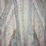 Say What? Open Knit Open Face lightweight long cardigan Exc Con size Medium Photo 3