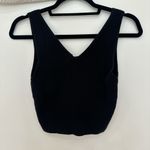 Ramy Brook  Black Fitted Sleeveless Crop Tank Photo 2