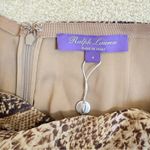 Ralph Lauren Purple Label Python Print Silk Chiffon Palazzo Pants Womens 4 NWT Brown Photo 2