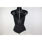Premier Collections by Body Wrappers Sheer Lace top panel in front & back Size M Black Size M Photo 2