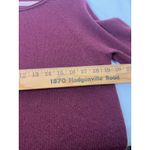 Halogen  Women Cashmere/Wool Blend Sweater Tunic Luxurious L Sleeve Burgundy Sz M Photo 7