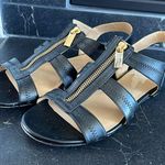 Michael Kors Leather Zipper Sandal Photo 1