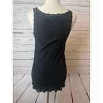 American Eagle  Black lace trim cami tank top‎ Large Stretch Coquette Y2K 90s Photo 1