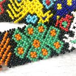 Women’s Handmade Beaded Rainbow Belt One Of A Kind Accessories 38in Long Green Photo 1