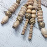 Vintage Screw Back Earrings Multi Stand Tan Dangle Long Statement Photo 6