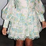 L'ATISTE L’Atiste Floral Corset Whimsical Tiered Mini Dress Pastel Romantic Garden Dainty Photo 0