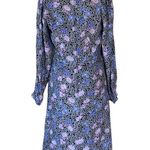 Loft NWT Women Dresses | Floral Ruched Midi Dress Black Photo 4